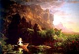 Thomas Cole Famous Paintings - The Voyage of Life Childhood